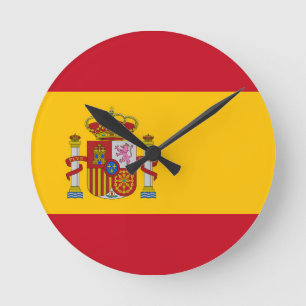 Reloj Redondo Mediano Bandera de España
