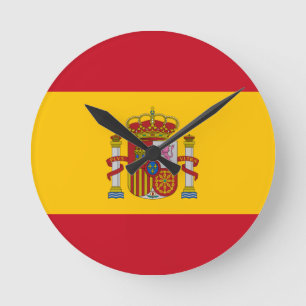 Reloj Redondo Mediano bandera de españa