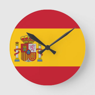 Reloj Redondo Mediano Bandera de España - Bandera de España - Bandera 