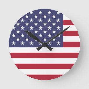 Reloj Redondo Mediano Bandera de Estados Unidos USA Americana