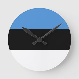Reloj Redondo Mediano Bandera de Estonia