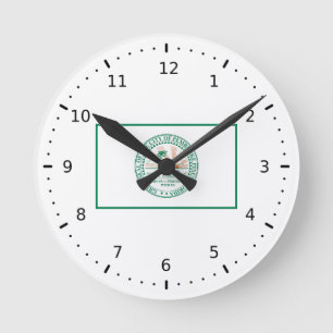Reloj Redondo Mediano Bandera de Fort Pembroke Pines, Florida