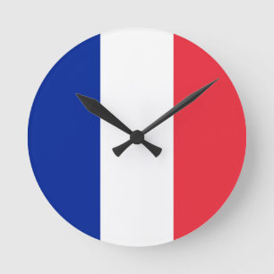 Reloj Redondo Mediano Bandera de Francia