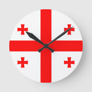 Reloj Redondo Mediano Bandera de Georgia