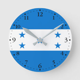 Reloj Redondo Mediano Bandera de Honduras