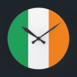 Reloj Redondo Mediano Bandera de Irlanda<br><div class="desc">Bandera de Irlanda</div>