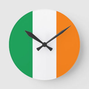 Reloj Redondo Mediano Bandera de Irlanda