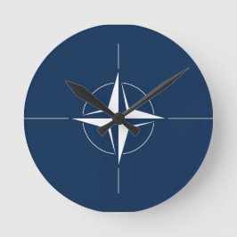 Reloj Redondo Mediano Bandera de la OTAN