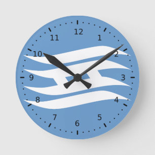 Reloj Redondo Mediano Bandera de la prefectura de Hyogo, Japón