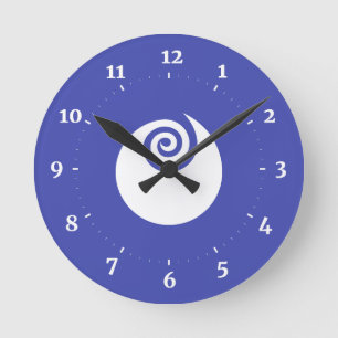 Reloj Redondo Mediano Bandera de la prefectura de Ibaraki, Japón