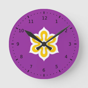 Reloj Redondo Mediano Bandera de la prefectura de Kioto, Japón