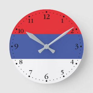 Reloj Redondo Mediano Bandera de la República Srpska