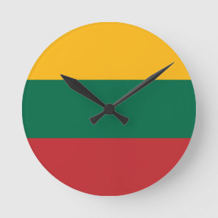 Reloj Redondo Mediano Bandera de Lituania