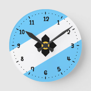 Reloj Redondo Mediano Bandera de Madison, Wisconsin