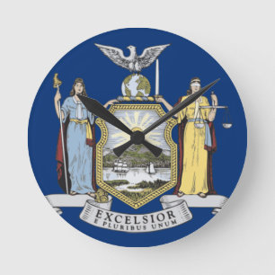 RELOJ REDONDO MEDIANO BANDERA DE NUEVA YORK