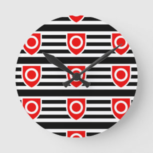 RELOJ REDONDO MEDIANO BANDERA DE ORGULLO DE PROPIEDAD