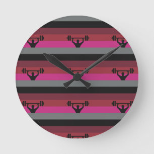 RELOJ REDONDO MEDIANO BANDERA DE ORGULLO MUSCULAR