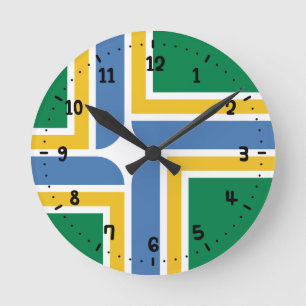 Reloj Redondo Mediano Bandera de Portland, Oregón