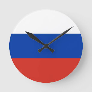 Reloj Redondo Mediano Bandera de Rusia
