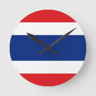 Reloj Redondo Mediano Bandera de Tailandia