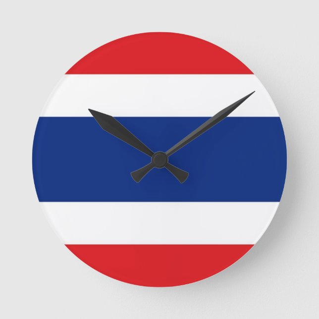 Reloj Redondo Mediano Bandera de Tailandia (Anverso)