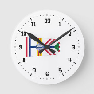 Reloj Redondo Mediano Bandera de Tampa, Florida