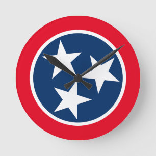 Reloj Redondo Mediano Bandera de Tennessee
