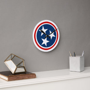 Reloj Redondo Mediano Bandera de Tennessee