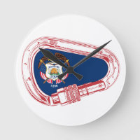 Bandera de Utah Escalando Carabiner