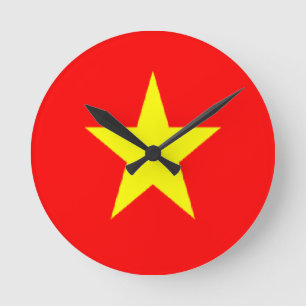 Reloj Redondo Mediano bandera de vietnam