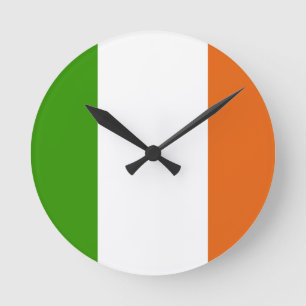 Reloj Redondo Mediano Bandera irlandesa