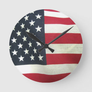 Reloj Redondo Mediano Bandera Patriótica