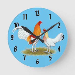 Reloj Redondo Mediano Bantam, juego inglés antiguo: Red Pyle