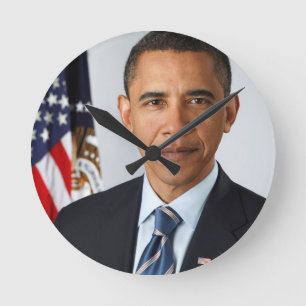 Reloj Redondo Mediano Barack Obama