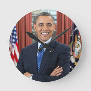 Reloj Redondo Mediano Barack Obama