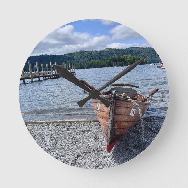 Reloj Redondo Mediano Barco de Windermere. (Anverso)