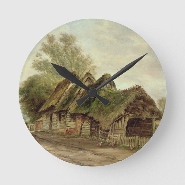 Reloj Redondo Mediano Barns at Flatford (oil on canvas) (Anverso)