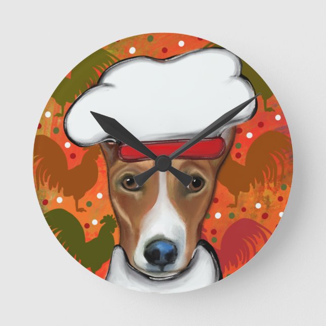 RELOJ REDONDO MEDIANO BASENJI      (Anverso)