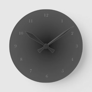 Reloj Redondo Mediano Baskerville Old Face Minimalista Smokey negro tran
