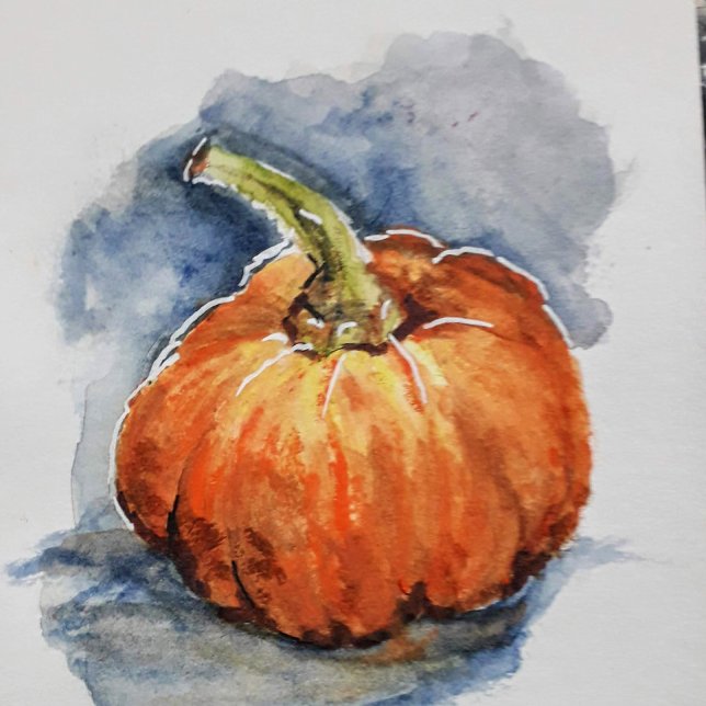 Reloj Redondo Mediano Basket with three pumpkins   (Subido por el creador)