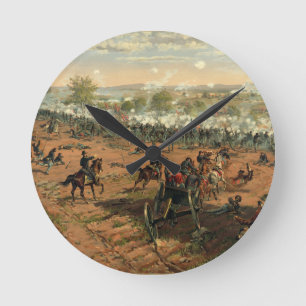 Reloj Redondo Mediano Batalla Gettysburg Hancock en Gettysbug Thulstrup