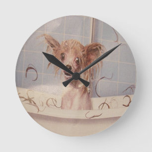RELOJ REDONDO MEDIANO BATHING PUPPY