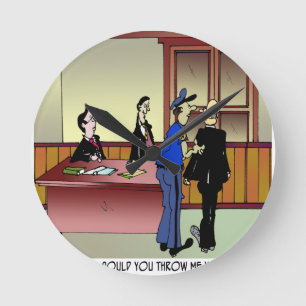 Reloj Redondo Mediano Bathroom Cartoon 8936