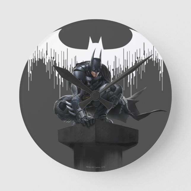 Reloj Redondo Mediano Batman se encaramó en un pilar (Anverso)