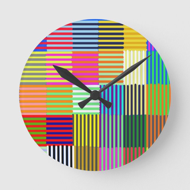 Reloj Redondo Mediano Bauhaus Inspired Optics (Anverso)