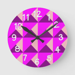 Reloj Redondo Mediano Bauhaus Quilt