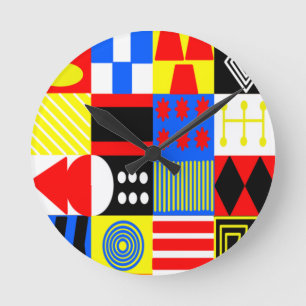 Reloj Redondo Mediano Bauhaus Shapes