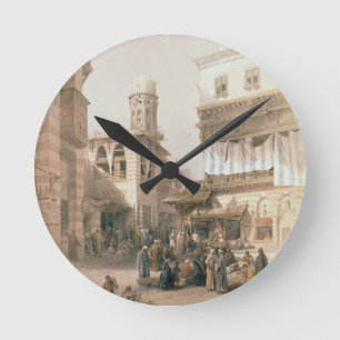 Reloj Redondo Mediano Bazar de los caldereros, El Cairo, de "Egipto y