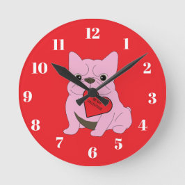 Reloj Redondo Mediano Be my valentine