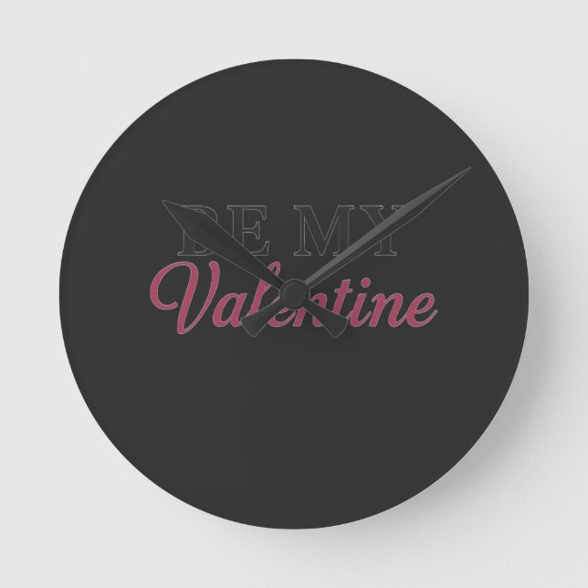 RELOJ REDONDO MEDIANO BE MY VALENTINE (Anverso)
